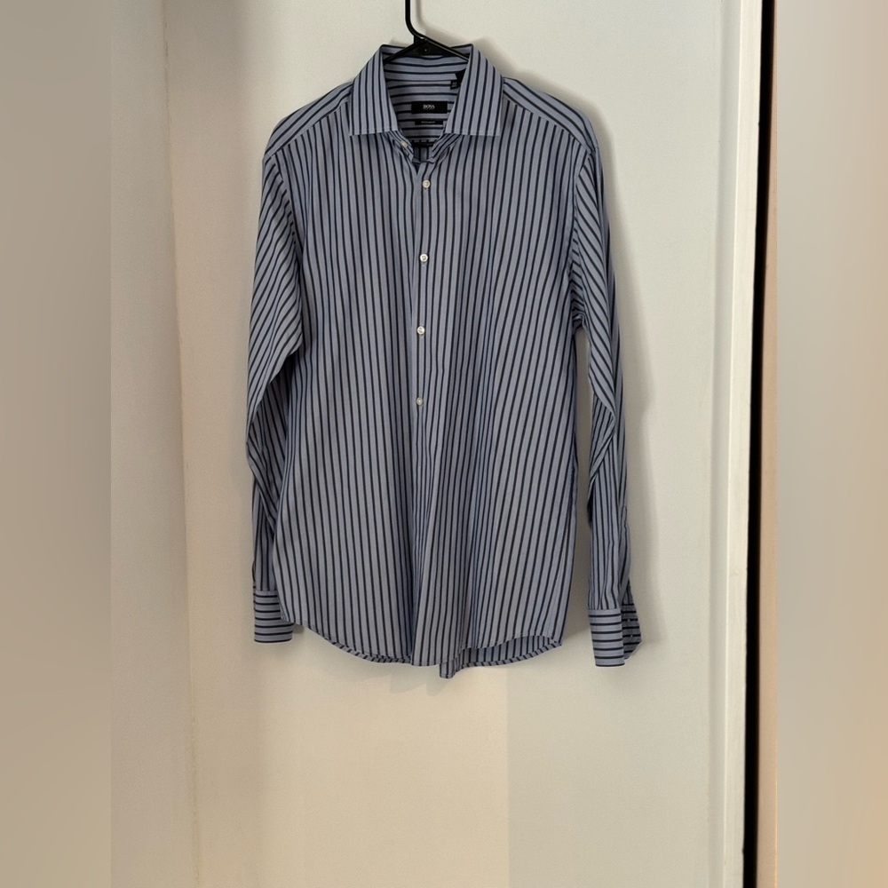 Boss button down shirt 16 1/2 excellent condition